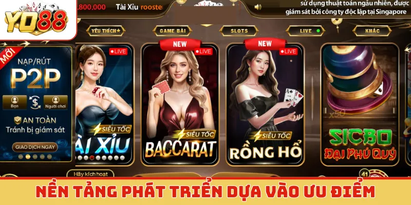 Nền tảng phát triển dựa vào ưu điểm